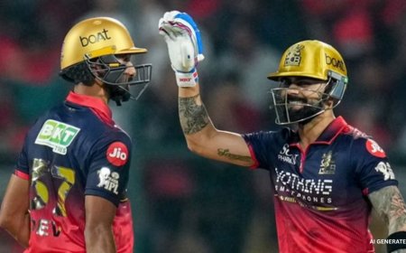 RCB ने 202 रनों का टार्गेट 15.4 ओवर में किया चेज़, पहले मैच में SRH को मिली हार; विराट कोहली का रिएक्शन हुआ वायरल
