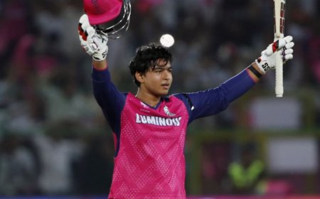 Vaibhav Sooryavanshi:15 साल का तूफान! वैभव सूर्यवंशी बने IPL में सबसे तेज 30 छक्के लगाने वाले बल्लेबाज, दिग्गज भी रह गए पीछे