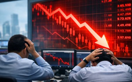 बाजार में भूचाल! सेंसेक्स 800 अंक लुढ़का, निफ्टी टूटा 22,800 के नीचे, रुपया भी फिसला