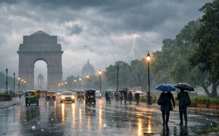 दिल्ली-NCR से कोलकाता तक मौसम ने बदला रंग, तेज हवाओं, बारिश और ओलावृष्टि ने शहरों में बढ़ाई ठंडक