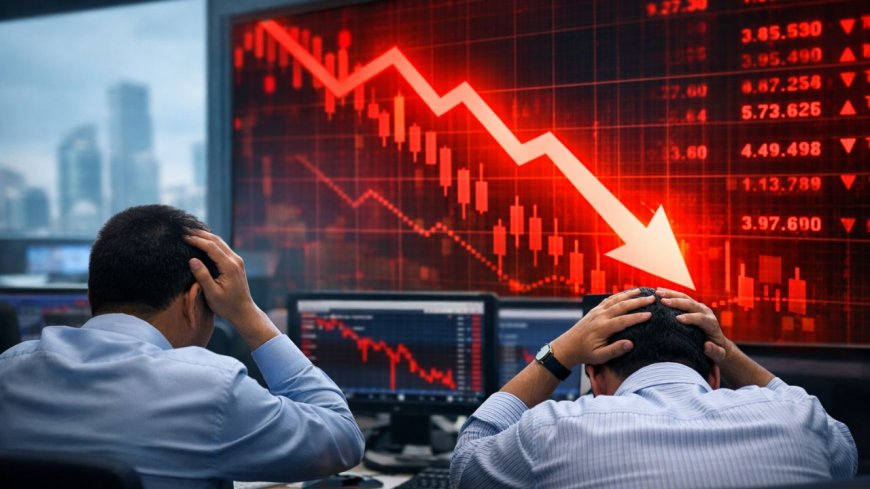 बाजार में भूचाल! सेंसेक्स 800 अंक लुढ़का, निफ्टी टूटा 22,800 के नीचे, रुपया भी फिसला